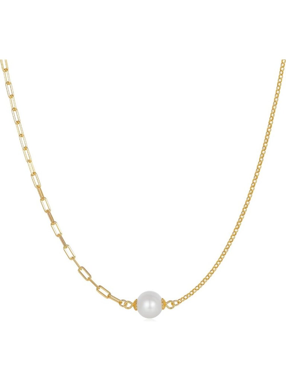 Dainty 925 Sterling Silver Pearl Pendant Necklace - Freshwater Cultured Jewelry